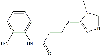 N-(2-aminophenyl)-3-[(4-methyl-4H-1,2,4-triazol-3-yl)sulfanyl]propanamide Struktur