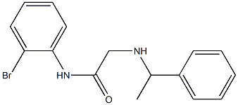 N-(2-bromophenyl)-2-[(1-phenylethyl)amino]acetamide Struktur