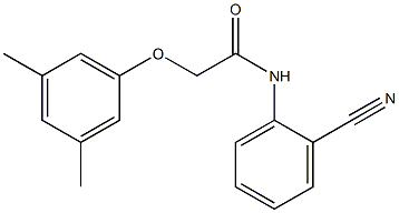 N-(2-cyanophenyl)-2-(3,5-dimethylphenoxy)acetamide Struktur