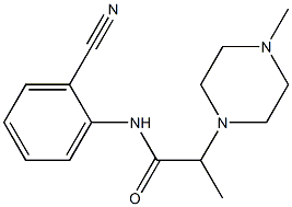 N-(2-cyanophenyl)-2-(4-methylpiperazin-1-yl)propanamide Struktur