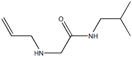 N-(2-methylpropyl)-2-(prop-2-en-1-ylamino)acetamide Structure