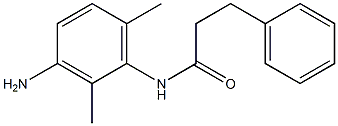 N-(3-amino-2,6-dimethylphenyl)-3-phenylpropanamide Struktur