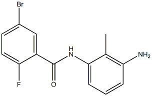 N-(3-amino-2-methylphenyl)-5-bromo-2-fluorobenzamide Structure