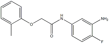 N-(3-amino-4-fluorophenyl)-2-(2-methylphenoxy)acetamide Struktur