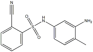 N-(3-amino-4-methylphenyl)-2-cyanobenzene-1-sulfonamide Struktur