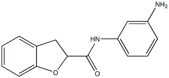 N-(3-aminophenyl)-2,3-dihydro-1-benzofuran-2-carboxamide Struktur