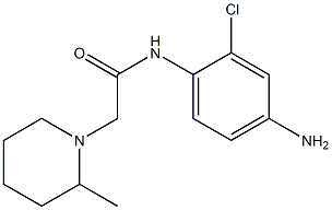 N-(4-amino-2-chlorophenyl)-2-(2-methylpiperidin-1-yl)acetamide Struktur