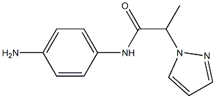 N-(4-aminophenyl)-2-(1H-pyrazol-1-yl)propanamide Struktur