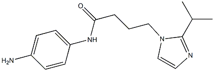 N-(4-aminophenyl)-4-[2-(propan-2-yl)-1H-imidazol-1-yl]butanamide Struktur