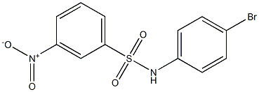 N-(4-bromophenyl)-3-nitrobenzene-1-sulfonamide Struktur