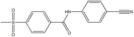 N-(4-cyanophenyl)-4-methanesulfonylbenzamide Struktur