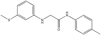 N-(4-methylphenyl)-2-{[3-(methylsulfanyl)phenyl]amino}acetamide Structure