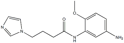 N-(5-amino-2-methoxyphenyl)-4-(1H-imidazol-1-yl)butanamide Struktur