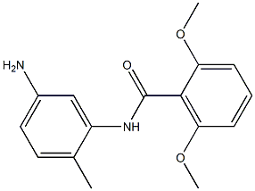 N-(5-amino-2-methylphenyl)-2,6-dimethoxybenzamide Struktur