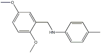 N-[(2,5-dimethoxyphenyl)methyl]-4-methylaniline Struktur