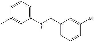 N-[(3-bromophenyl)methyl]-3-methylaniline Struktur
