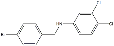 N-[(4-bromophenyl)methyl]-3,4-dichloroaniline Struktur