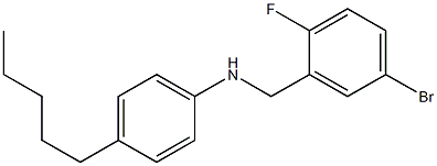 N-[(5-bromo-2-fluorophenyl)methyl]-4-pentylaniline Struktur
