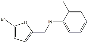 N-[(5-bromofuran-2-yl)methyl]-2-methylaniline Struktur
