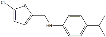 N-[(5-chlorothiophen-2-yl)methyl]-4-(propan-2-yl)aniline Struktur
