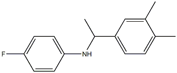 N-[1-(3,4-dimethylphenyl)ethyl]-4-fluoroaniline Struktur