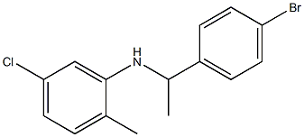 N-[1-(4-bromophenyl)ethyl]-5-chloro-2-methylaniline Struktur