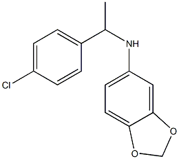N-[1-(4-chlorophenyl)ethyl]-2H-1,3-benzodioxol-5-amine Struktur
