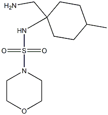 N-[1-(aminomethyl)-4-methylcyclohexyl]morpholine-4-sulfonamide Struktur