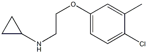 N-[2-(4-chloro-3-methylphenoxy)ethyl]cyclopropanamine Struktur