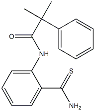 N-[2-(aminocarbonothioyl)phenyl]-2-methyl-2-phenylpropanamide Struktur