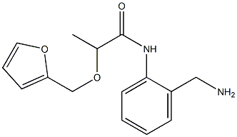 N-[2-(aminomethyl)phenyl]-2-(2-furylmethoxy)propanamide Structure
