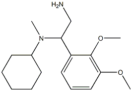 N-[2-amino-1-(2,3-dimethoxyphenyl)ethyl]-N-cyclohexyl-N-methylamine Struktur