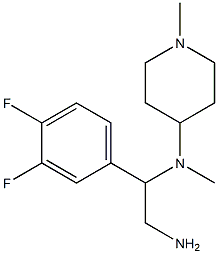 N-[2-amino-1-(3,4-difluorophenyl)ethyl]-N-methyl-N-(1-methylpiperidin-4-yl)amine Struktur