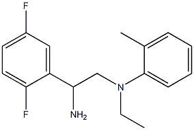 N-[2-amino-2-(2,5-difluorophenyl)ethyl]-N-ethyl-2-methylaniline Struktur