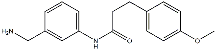 N-[3-(aminomethyl)phenyl]-3-(4-methoxyphenyl)propanamide Struktur