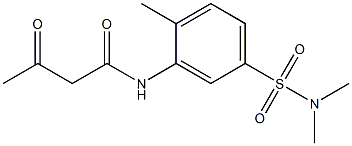 N-[5-(dimethylsulfamoyl)-2-methylphenyl]-3-oxobutanamide Struktur
