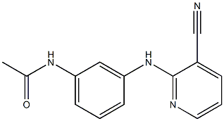 N-{3-[(3-cyanopyridin-2-yl)amino]phenyl}acetamide Struktur