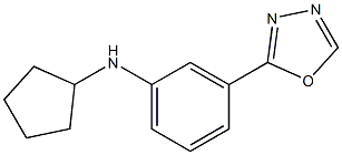 N-cyclopentyl-3-(1,3,4-oxadiazol-2-yl)aniline Struktur