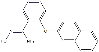 N'-hydroxy-2-(naphthalen-2-yloxy)benzene-1-carboximidamide Struktur