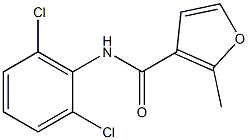 N-(2,6-dichlorophenyl)-2-methyl-3-furamide Struktur