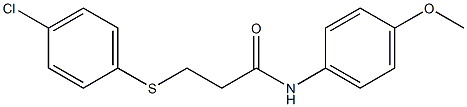 3-[(4-chlorophenyl)sulfanyl]-N-(4-methoxyphenyl)propanamide Struktur