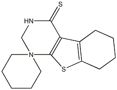 2,3,5,6,7,8-hexahydrospiro([1]benzothieno[2,3-d]pyrimidine-1,2'-cyclohexane)-4(1H)-thione Struktur