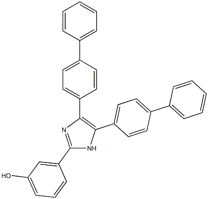 3-(4,5-di[1,1'-biphenyl]-4-yl-1H-imidazol-2-yl)phenol Struktur
