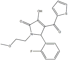 5-(2-fluorophenyl)-3-hydroxy-1-(2-methoxyethyl)-4-(2-thienylcarbonyl)-1,5-dihydro-2H-pyrrol-2-one