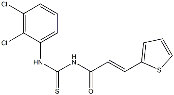 N-(2,3-dichlorophenyl)-N'-[(E)-3-(2-thienyl)-2-propenoyl]thiourea Struktur