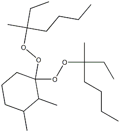 2,3-Dimethyl-1,1-bis(1-ethyl-1-methylpentylperoxy)cyclohexane Struktur