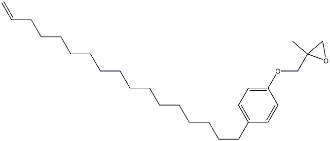 4-(16-Heptadecenyl)phenyl 2-methylglycidyl ether Struktur