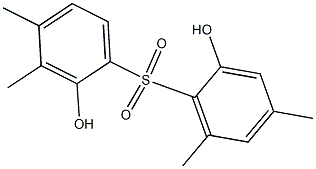 2,2'-Dihydroxy-3,4,4',6'-tetramethyl[sulfonylbisbenzene] Struktur