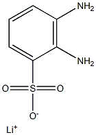 2,3-Diaminobenzenesulfonic acid lithium salt Struktur