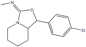 (3E)-Hexahydro-1-(p-chlorophenyl)-3-methyliminooxazolo[3,4-a]pyridine Struktur